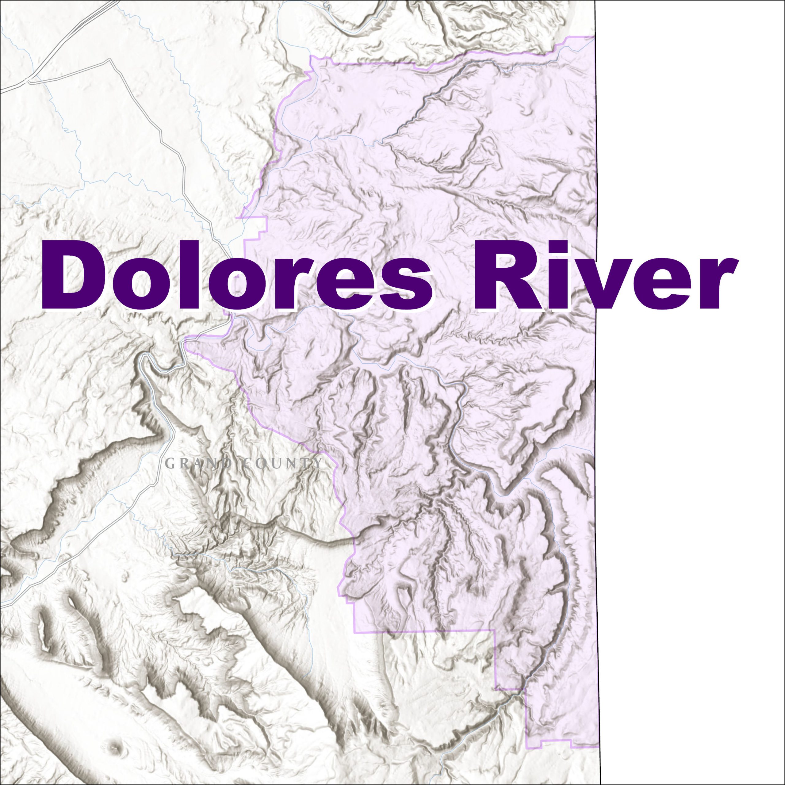 Map of  Dolores River travel management area