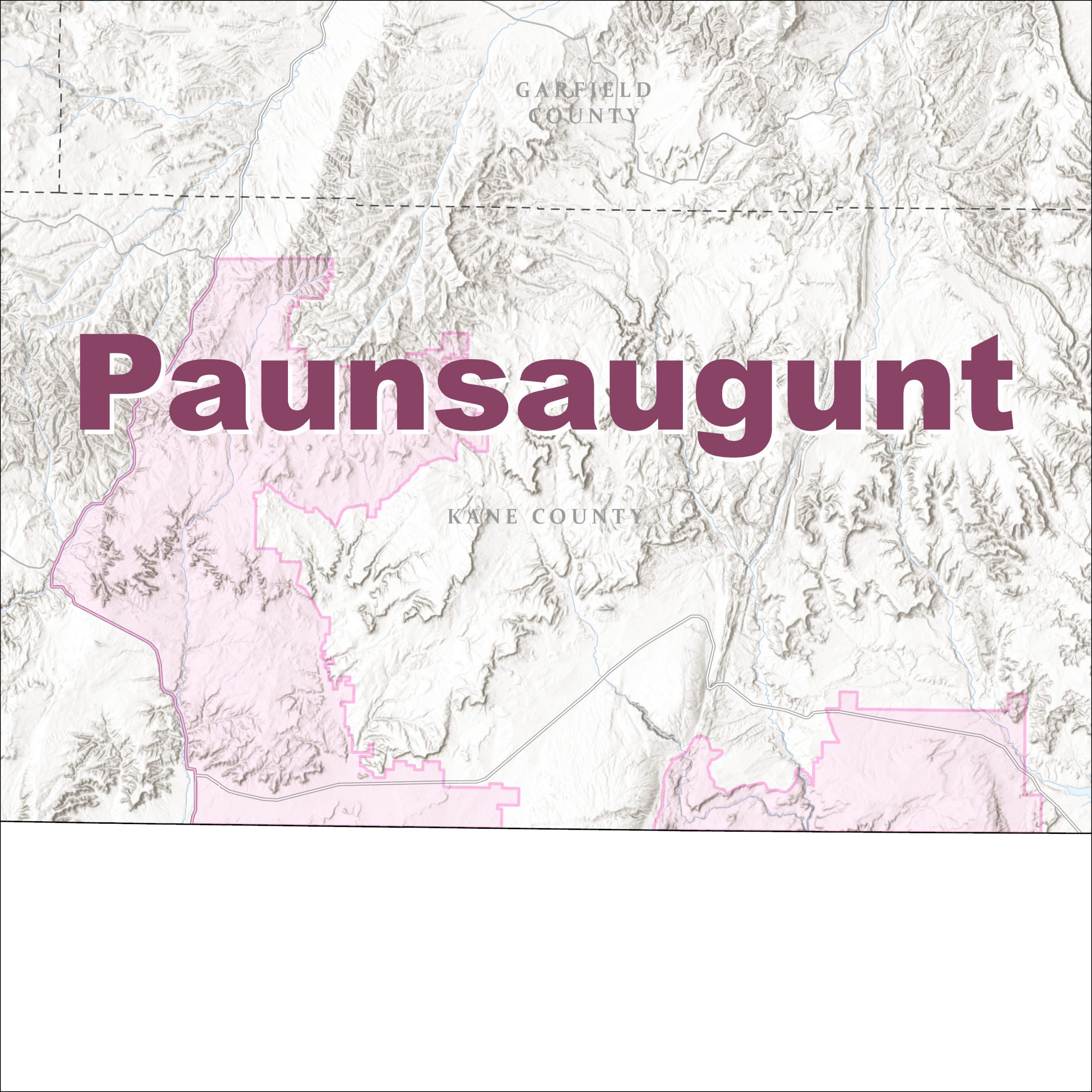 Map of  Paunsaugunt travel management area
