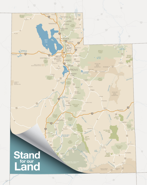 Map of Utah showing the BLM Travel Management Areas